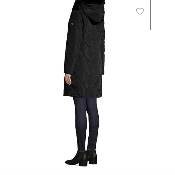 NEW LAUREN RALPH LAUREN QUILTED PARKA BLACK DOWN - Picture 4 of 16